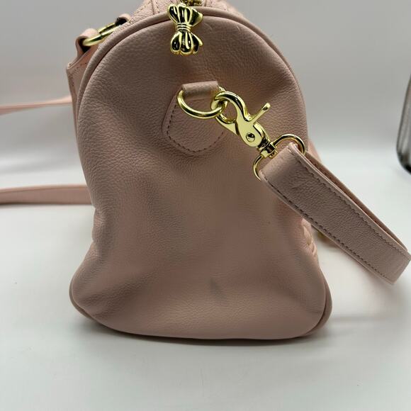 Betsy Johnson Light Pink Lip Purse Bag Removable Crossbody Strap - Picture 5 of 16